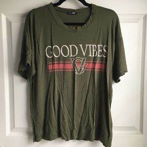 Fashion Nova Olive Shirt, Loose Fit